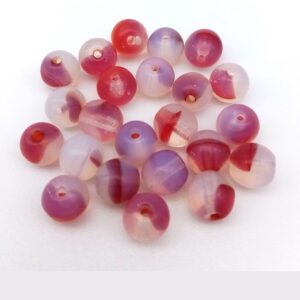 ~70 Perles verre *Ronduocolor 7mm* opaque nacré, choix couleur