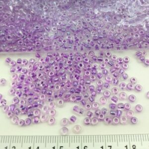 Sachet 500 gr. Rocailles verre ~3mm Mauve Inside
