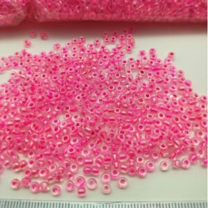 Sachet 500 gr. Rocailles verre ~3mm Rose barbie Inside